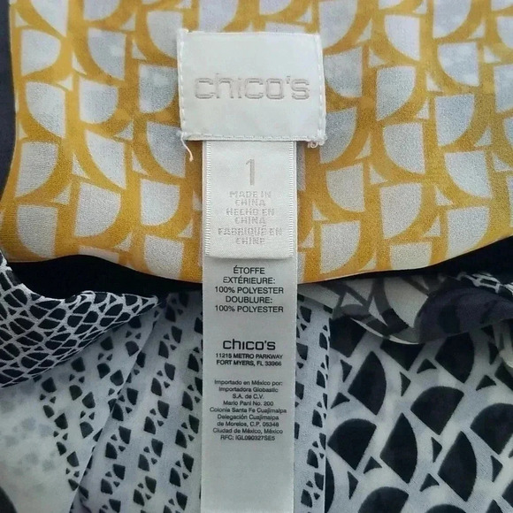 Chico's Gorgeous print blouse 1 - Picture 4 of 7